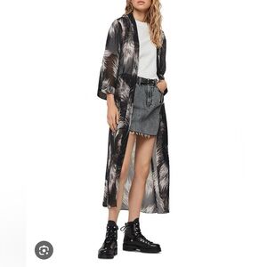 AllSaints Carine Feathers Kimono